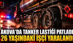 Akova’da Tanker Lastiği Patladı: 26 Yaşındaki İşçi Yaralandı