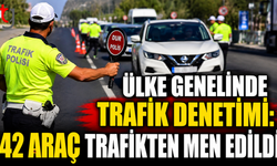 Ülke Genelinde Trafik Denetimi: 431 Sürücü Rapor Edildi, 42 Araç Trafikten Men Edildi