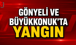 GÖNYELİ VE BÜYÜKKONUK’TA YANGIN