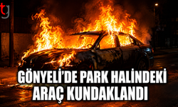 Gönyeli’de Park Halindeki Araç Kundaklandı
