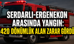 Serdarlı-Ergenekon Arasında Yangın: 420 Dönümlük Alan Zarar Gördü