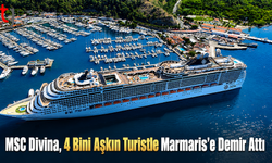 MSC Divina, 4 Bini Aşkın Turistle Marmaris’e Demir Attı