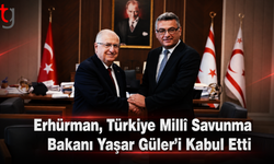 Erhürman, Türkiye Millî Savunma Bakanı Yaşar Güler’i Kabul Etti
