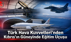 Türk Hava Kuvvetleri’nden Kıbrıs’ın Güneyinde Eğitim Uçuşu