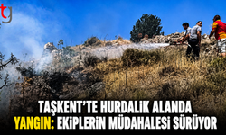 TAŞKENT’TE HURDALIK ALANDA YANGIN: EKİPLERİN MÜDAHALESİ SÜRÜYOR