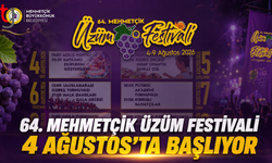 64. MEHMETÇİK ÜZÜM FESTİVALİ 4 AĞUSTOS’TA BAŞLIYOR
