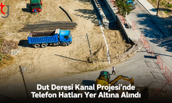 Dut Deresi Kanal Projesi’nde Telefon Hatları Yer Altına Alındı