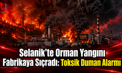 Selanik’te Orman Yangını Fabrikaya Sıçradı: Toksik Duman Alarmı
