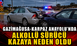 Gazimağusa-Karpaz Anayolu’nda Alkollü Sürücü Kazaya Neden Oldu