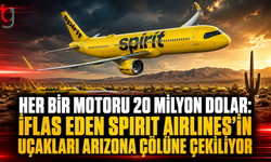 Her Bir Motoru 20 Milyon Dolar: İflas Eden Spirit Airlines’ın Uçakları Arizona Çölüne Çekiliyor