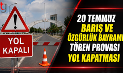 20 Temmuz Provası Nedeniyle Lefkoşa’da Yol Kapatması