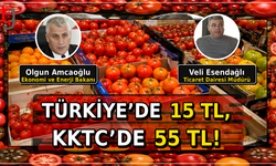 Domateste Fiyat Uçurumu: Türkiye’de 15 TL, KKTC’de 55 TL!