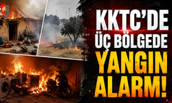 KKTC’de Üç Bölgede Yangın Alarmı