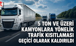 5 Ton Üzeri Araçlara Kısıtlama 1 Eylül’de Yeniden Başlayacak