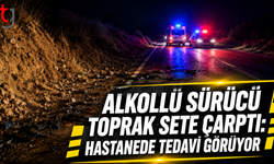 143 Miligram Alkollü Sürücü Toprak Sete Çarptı