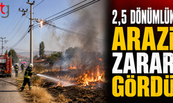 Tepebaşı’nda Yangın: 2,5 Dönümlük Arazi Zarar Gördü