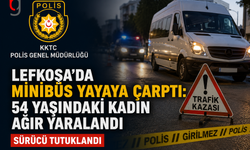 Lefkoşa’da Minibüs Yayaya Çarptı