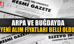 Arpa ve Buğday Alış Fiyatları Resmi Gazete’de Yayımlandı