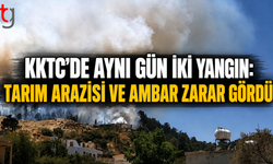 KKTC’de Yangın Alarmı: Anızlar, Balyalar ve Ambar Yandı