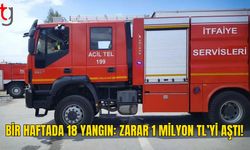 İtfaiyenin Yoğun Haftası: 18 Yangın, 21 Özel Servis Olayı