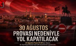 30 Ağustos Zafer Bayramı Provası İçin Trafik Düzenlemesi