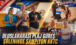 ULUSLARARASI PLAJ GÜREŞ ŞÖLENİNDE ŞAMPİYON KKTC