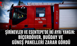 Şirinevler ve Esentepe’de İki Ayrı Yangın: Biçerdöver, Buğday ve Güneş Panelleri Zarar Gördü