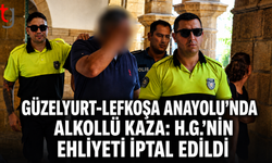 Güzelyurt-Lefkoşa Anayolu’nda Alkollü Kaza: H.G.’nin Ehliyeti İptal Edildi