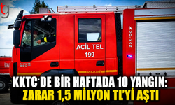KKTC’de Bir Haftada 10 Yangın: Zarar 1,5 Milyon TL’yi Aştı