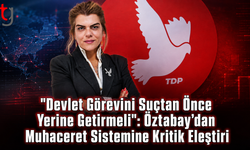 "Devlet Görevini Suçtan Önce Yerine Getirmeli": Öztabay’dan Muhaceret Sistemine Kritik Eleştiri