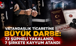 Vatandaşlık Ticaretine Büyük Darbe: 72 Şüpheli Yakalandı, 7 Şirkete Kayyum Atandı
