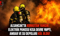Alsancak'ta Korkutan Yangın: Elektrik Panosu Kısa Devre Yaptı, Ambar ve Su Depoları Kül Oldu!