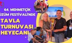 64. Mehmetçik Üzüm Festivali'nde Tavla Turnuvası Heyecanı