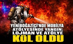 Yeniboğaziçi'nde Mobilya Atölyesinde Yangın: Lojman ve Atölye Kül Oldu