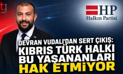 Devran Vudalı'dan Sert Çıkış: "Kıbrıs Türk Halkı Bu Yaşananları Hak Etmiyor"