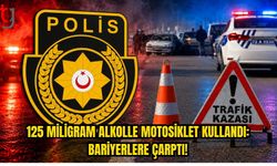 125 Miligram Alkollü Sürücü Bariyerlere Çarptı