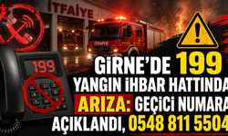 Girne’de 199 Yangın İhbar Hattı Devre Dışı: İşte Geçici Numara