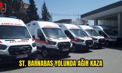 St. Barnabas Yolu’nda ağır kaza: Sürücü yoğun bakımda