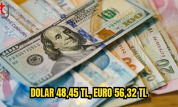 Dolar 48,45 TL, Euro 56,32 TL