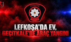 Lefkoşa ve Geçitkale’de iki ayrı yangın
