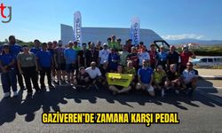 Bisikletçiler Gaziveren’de derece için pedal çevirdi