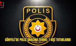 Gönyeli’de alkollü şahıs polis aracına zarar verdi