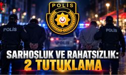 Sarhoşluk ve çevreye rahatsızlık: 2 tutuklama