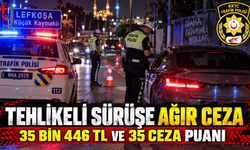 KÜÇÜK KAYMAKLI’DA TRAFİĞİ TEHLİKEYE ATTI, CEZADAN KAÇAMADI