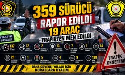1.629 Sürücü Kontrol Edildi, 359’una İşlem