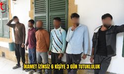KKTC’de İkamet İzinsiz 6 Kişi Mahkemeye Çıkarıldı
