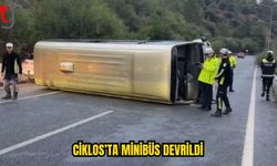 Ciklos’ta Seyir Halindeki Minibüs Kontrolden Çıktı