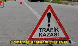 GAZİMAĞUSA-İSKELE ANAYOLUNDA MOTOSİKLET KAZASI
