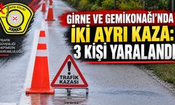 Girne ve Gemikonağı’nda İki Ayrı Trafik Kazası: 3 Yaralı