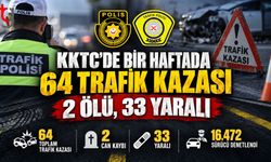 KKTC’de Bir Haftada 64 Trafik Kazası: 2 Ölü, 33 Yaralı